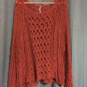 Burnt Orange slouchy Free People Sweater